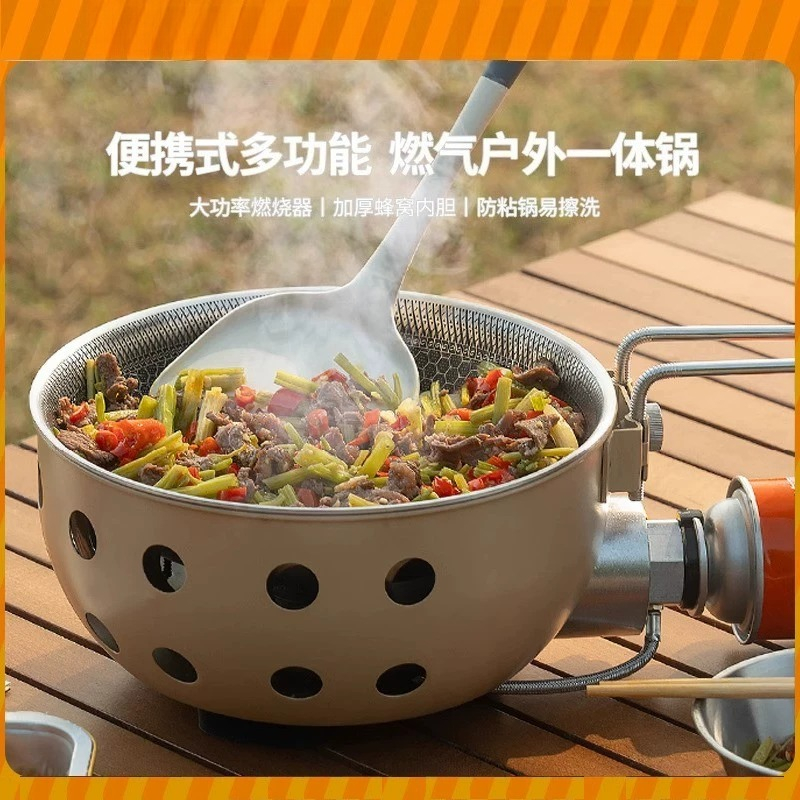 Home Cooking Fried Rice - Açık Hava Taşınabilir Kasetli Ocak Entegre