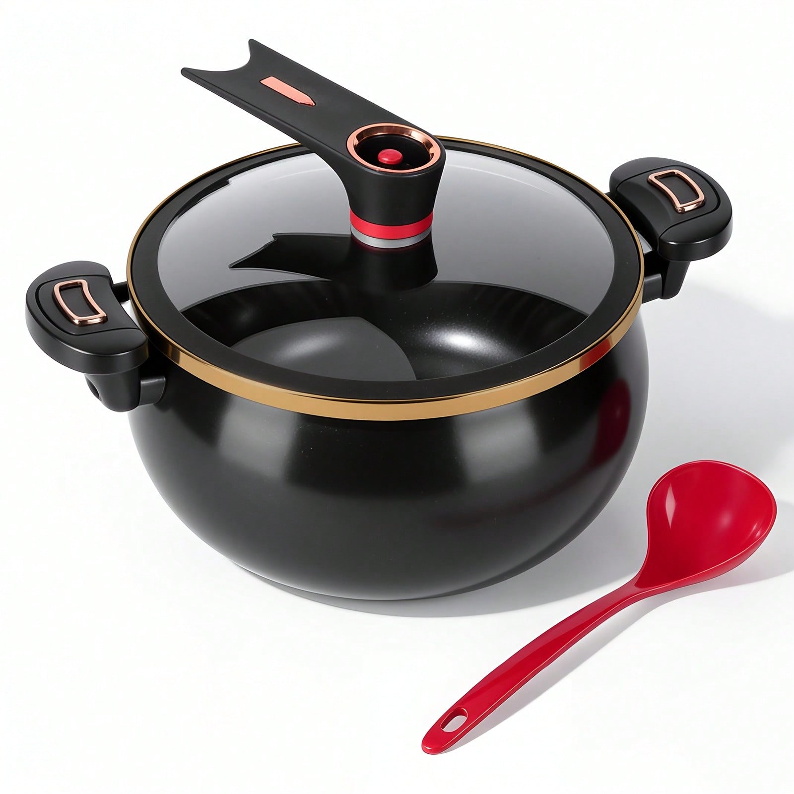 Home Cooking Fast Foods - 1 Adet Büyük 8.45QT Yapışmaz Tencere,