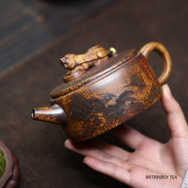 Tagine Clay Pot - Çin Yixing Mor Kil Demlik El