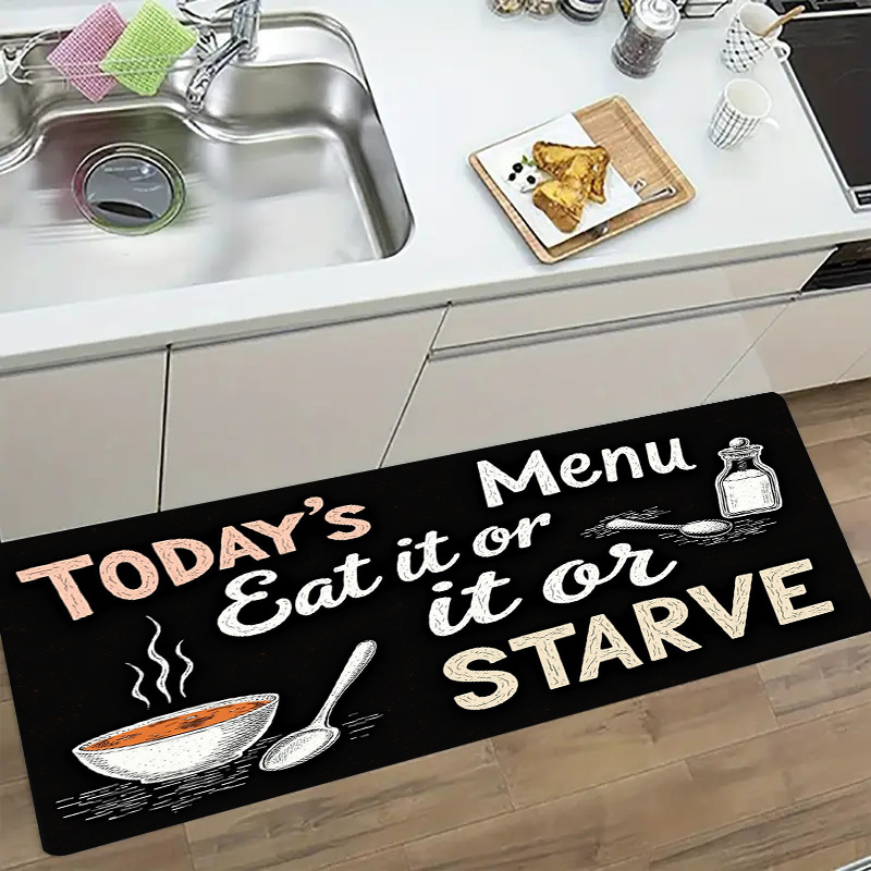 Home Cooking Menu - Siyah Kara Tahta Mutfak Menü Tabağı