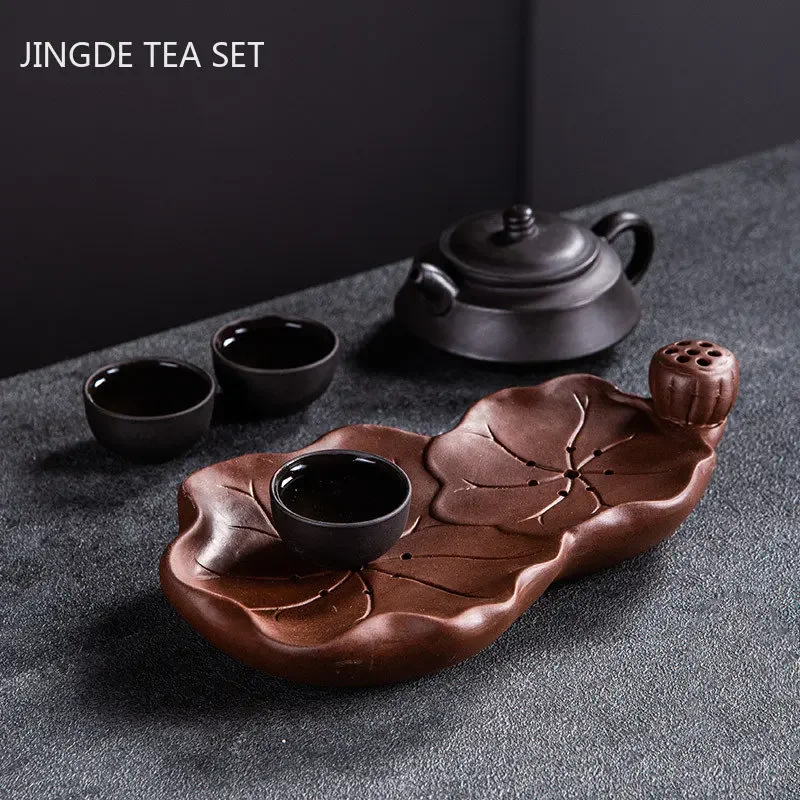 Çin mor kil çay tepsisi ev su  - Tagine Clay Pot incelemesi ve fiyatı